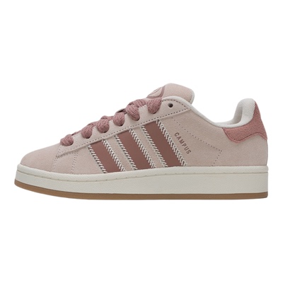 阿迪达斯三叶草板鞋男鞋女鞋粉色冬季保暖休闲鞋情侣面包鞋JQ5804