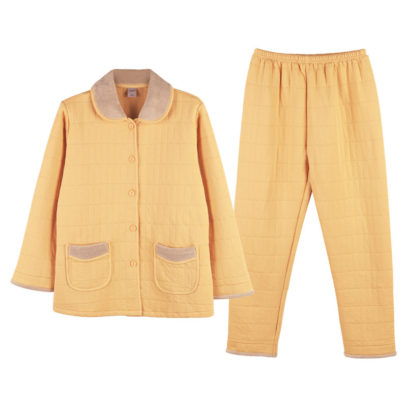 薄夹棉纯棉家居服达尔丽特价女