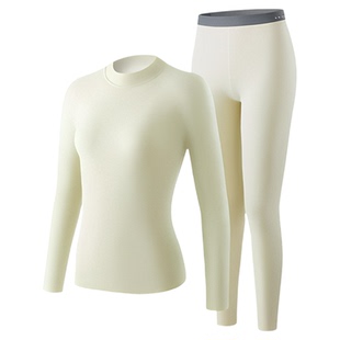 大嘴猴男士保暖内衣女士中领秋衣秋裤套装加绒加厚男款棉毛衫冬季