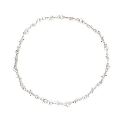 ins周震南同款荆棘钛钢网红项链