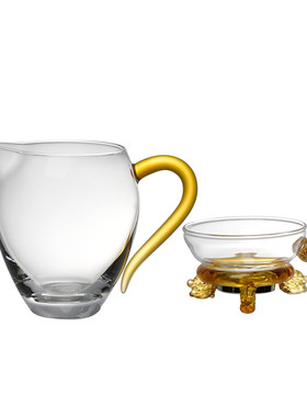 公道杯玻璃茶具分茶器高端