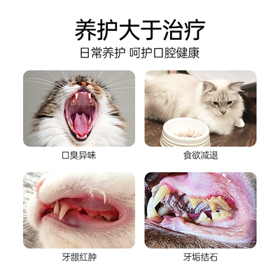 喵咪颜究社喵颜社溶菌酶洁齿水猫咪研究社猫狗宠物漱口水除口臭