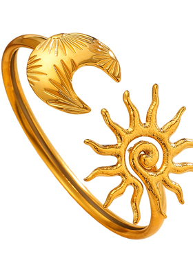 欧美ins风不对称钛钢手镯