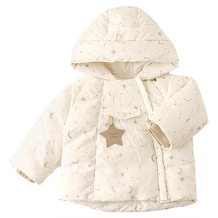 考拉鼻鼻宝宝羽绒服冬季儿童外出保暖连帽三防羽绒外套雪地极光