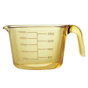 康宁玻璃量杯带刻度耐高温微波炉厨房打蛋专用食品级早餐牛奶杯子