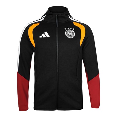 Adidas/阿迪达斯正品男士拉链训练条纹球员版足球外套JZ4581