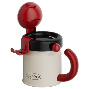 诺室吸盘牙刷漱口杯置物架壁挂式免打孔磁吸刷牙杯架子洗漱杯套装