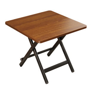 可折叠桌餐桌家用户型小桌子简易圆桌出租屋户外便携摆摊吃饭方桌