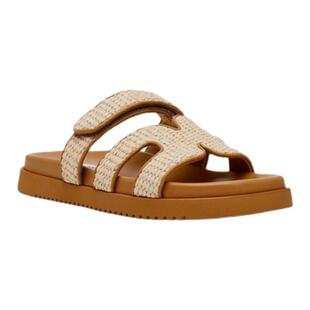 蔡文静厚底Steve Madden思美登MISSILE编织二舅拖鞋博肯凉鞋夏