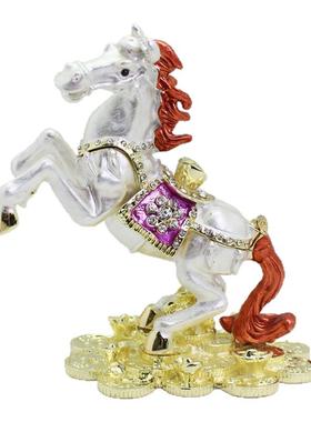 新年礼物金属工艺品马上有钱摆件