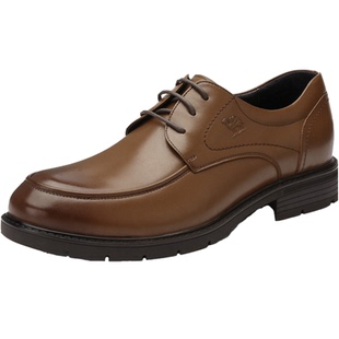 骆驼皮鞋男真皮商务正装男鞋英伦系带正品耐磨休闲男士真皮皮鞋