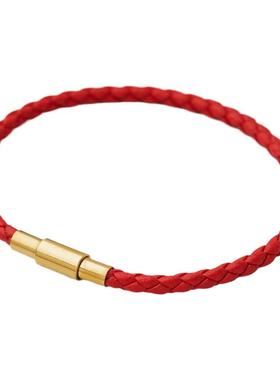 真皮手绳不锈钢丝手链穿珠转运珠