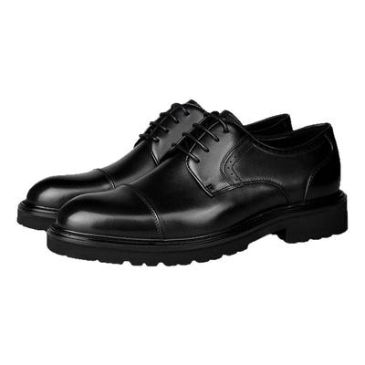 【明星同款】BOSSSUNWEN手工皮鞋男三接头英伦商务正装鞋新郎婚鞋