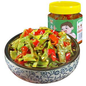 文武香辣剁椒贡菜干开味下饭菜瓶装280g开胃菜咸菜大全酱腌菜小菜