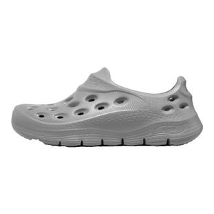 Skechers斯凯奇夏季新款男子轻质泡泡鞋镂空透气洞洞鞋凉鞋243240