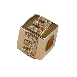 【蜜娅】INS风以爱之名18K金字母钻石吊坠手链项链女真钻名媛时尚