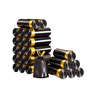 垃圾袋家用加厚手提式抽绳式大号垃圾塑料袋办公室实惠装特厚免撕