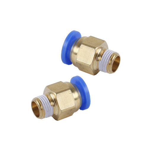 AKS艾克斯气动快速接头PC8-02/10-02气管快插螺纹直通4-M5/PC6-01