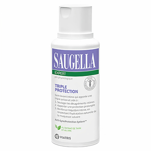 现货Saugella赛吉儿Triple Protection长效私处孕妇护理洗液250ml