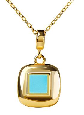 宫里上新天然原矿绿松石项链