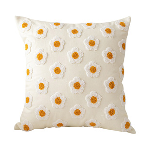 蔓越家 北欧ins风花朵抱枕客厅沙发可爱南瓜靠垫样板间靠枕抱枕套