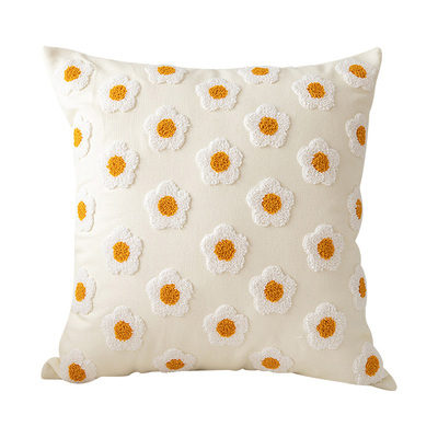 蔓越家北欧花朵抱枕客厅靠垫