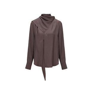 RODERIC WONG2025气质通勤衬衣女装飘带结构高级感衬衫高智感穿搭