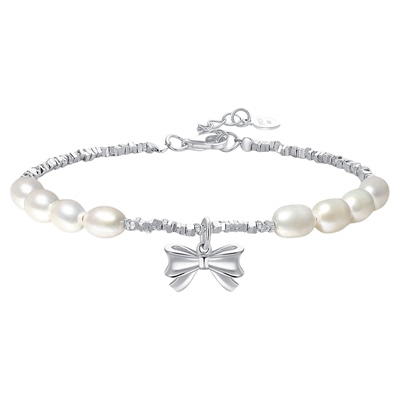 潮宏基闪耀银河s925银珍珠手链