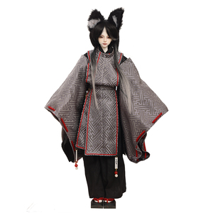 正版bjd4分娃娃Aoki青木律SD关节可动人形玩偶日式狐狸面具玩偶