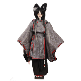 官方正版bjd男娃Aoki青木律四分关节可动sd玩偶狐狸面具日式和风