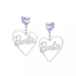 何方HEFANG梦幻芭比耳环芭比联名同款简约高级耳坠耳饰