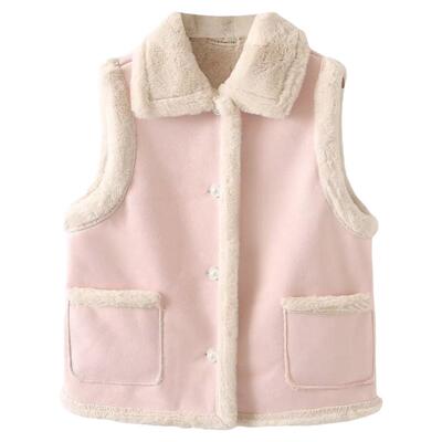 2025秋冬大码皮毛加厚马甲外套女