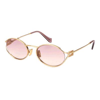 Miumiu缪缪墨镜女复古金属镂空