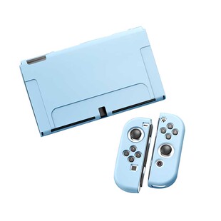 任天堂Switch磨砂oled保护套TPU软壳分体式保护软套纯色无图案彩
