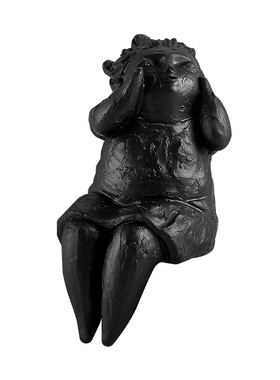 再发现陶瓷样板间侘寂风女孩摆件