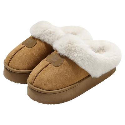 棉拖鞋女士2025新款毛绒厚底防滑