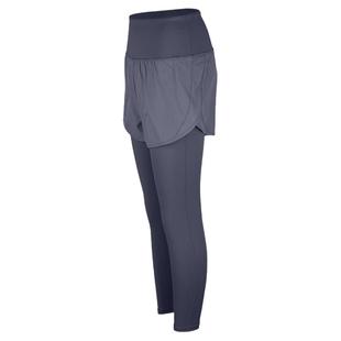 dcw瑜伽裤假两件健身裤女外穿跑步裤子普拉提训练服紧身运动长裤