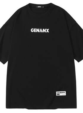 GENANX闪电潮牌简约风情侣款短袖