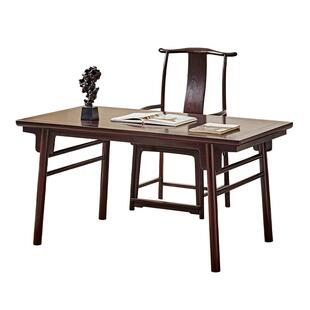 赞比亚血檀家具书桌明式画案中式书法桌小叶紫檀办公桌实木写字台