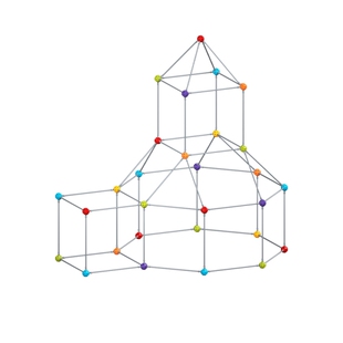 城堡3D几何建构玩具图形拼搭男儿童立体空间思维训练积木拼插帐篷
