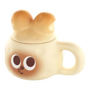 造物动人平行月球兔崽芝陶瓷马克杯子家用办公室可爱生日礼物原创