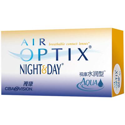 爱尔康隐形近视眼镜月抛水润日夜型3片*2硅水凝胶官方授权