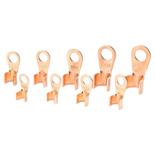 OT紫铜开口鼻国标铜鼻子盒装接线端子绝缘接线鼻连接器10 20 200A