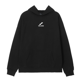 waikei we11done波浪字母连帽卫衣男女小众潮牌学生情侣外套秋冬
