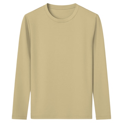 2025新款男士长袖T恤圆领纯色打底衫男装上衣春秋款纯棉液氨体恤