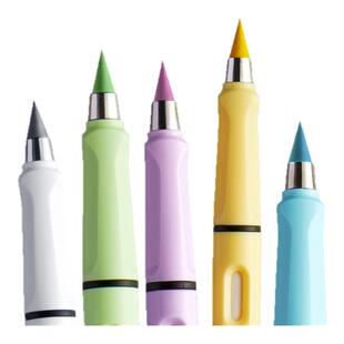 六品堂彩铅笔画画专用12色免削可擦永恒铅笔美术生彩铅芯儿童初学者素描专用hb学生写不完的铅笔无毒黑白单色