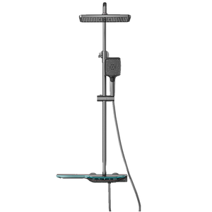 瀑布出氛围灯全铜淋浴花洒套装家用增压恒温淋雨卫生间浴室沐浴器