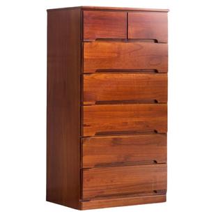 全实木斗柜整装收纳柜卧室柜子现代抽屉式五斗柜多功能家用储物柜