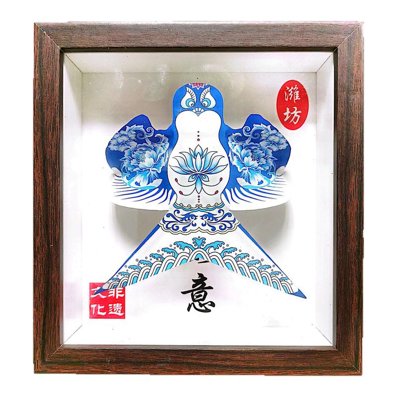 小风筝摆件古风黑褐色潍坊手工艺品活动纪念品伴手礼小纸鸢不能飞