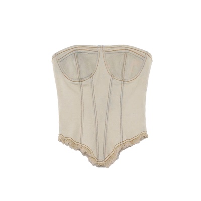 2000Archives牛仔紧身胸衣半裙